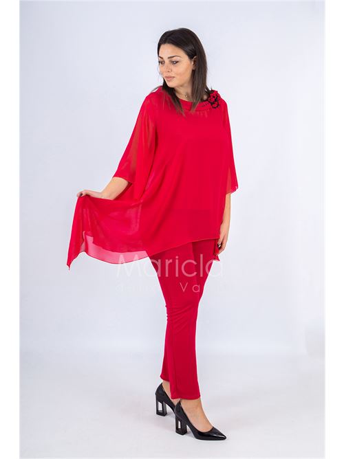 Completo pantalone e casacca PAOLA FORTI | PF411FUXIA